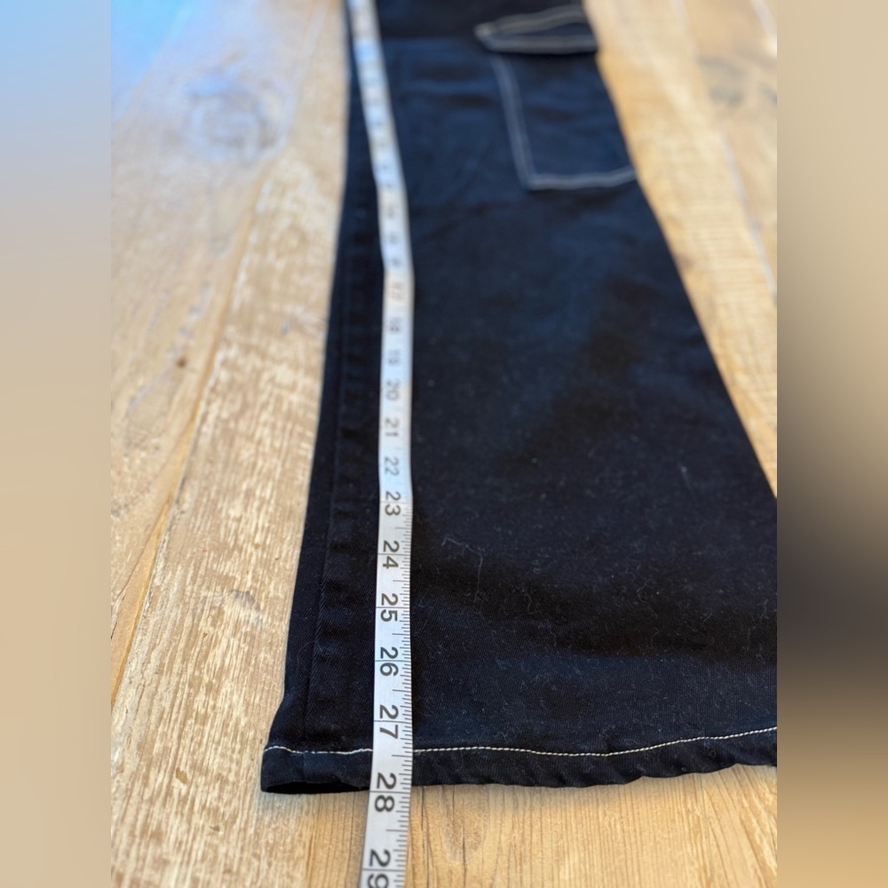 Alter’d State Dark Denim Flare Jeans with Patch Pockets XS - Picture 6 of 9